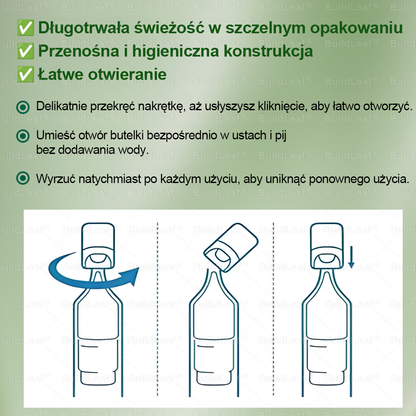 Oficjalny sklep Polska | ☘️☘️BuildLeaf® GLP-1 8-w-1 Fit & Vital roztwór doustny (Jednorazowe dziennie, widoczne zmiany w ciągu 7 dni) ✅ Otyłość, zdrowie sercowo-naczyniowe, cukrzyca, bezdech senny, zdrowie jelit, problemy ze stawami i inne.